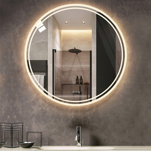 Bathroom mirror round large - round,